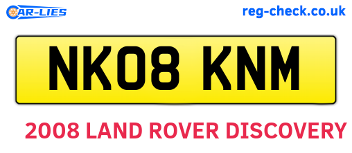 NK08KNM are the vehicle registration plates.
