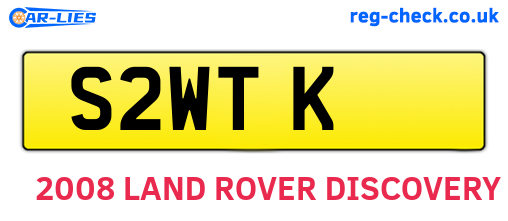 S2WTK are the vehicle registration plates.