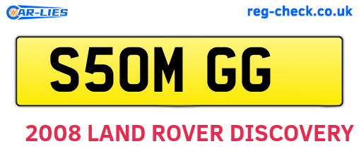 S50MGG are the vehicle registration plates.