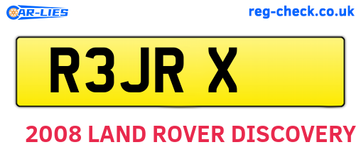 R3JRX are the vehicle registration plates.