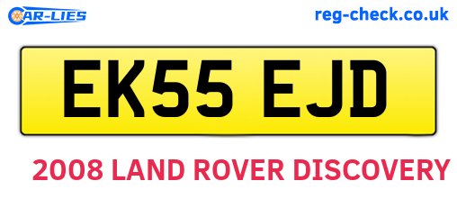 EK55EJD are the vehicle registration plates.
