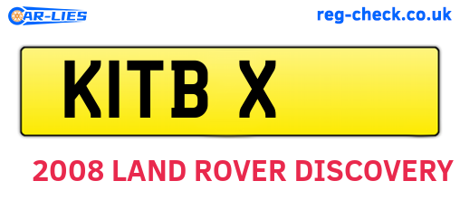 K1TBX are the vehicle registration plates.