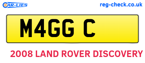M4GGC are the vehicle registration plates.