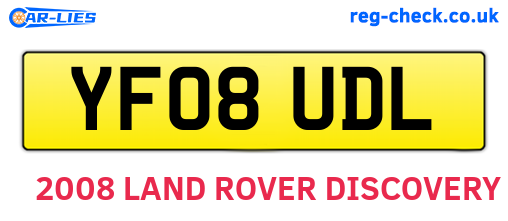 YF08UDL are the vehicle registration plates.