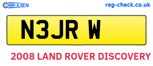 N3JRW are the vehicle registration plates.