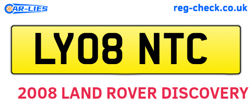 LY08NTC are the vehicle registration plates.