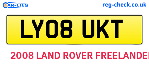 LY08UKT are the vehicle registration plates.