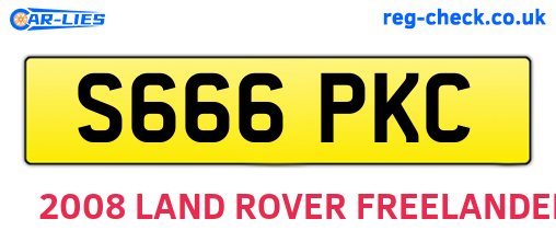 S666PKC are the vehicle registration plates.