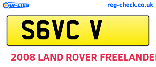S6VCV are the vehicle registration plates.
