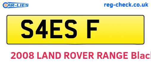 S4ESF are the vehicle registration plates.