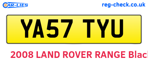 YA57TYU are the vehicle registration plates.