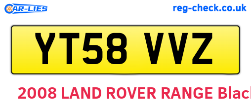 YT58VVZ are the vehicle registration plates.