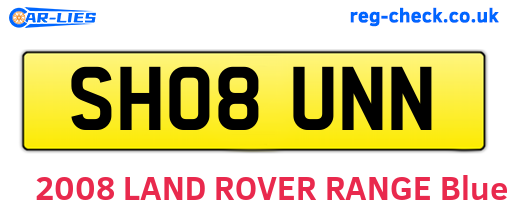 SH08UNN are the vehicle registration plates.