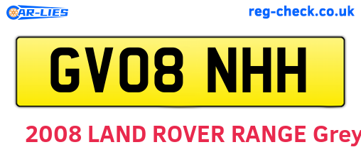 GV08NHH are the vehicle registration plates.