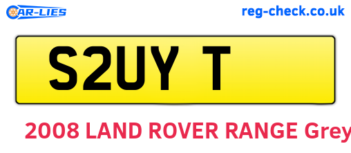 S2UYT are the vehicle registration plates.