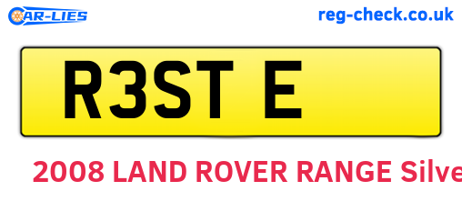 R3STE are the vehicle registration plates.