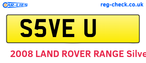 S5VEU are the vehicle registration plates.