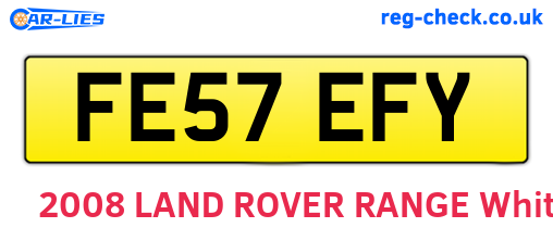 FE57EFY are the vehicle registration plates.