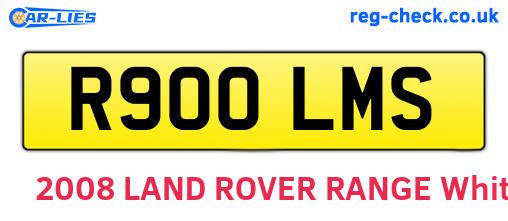 R900LMS are the vehicle registration plates.