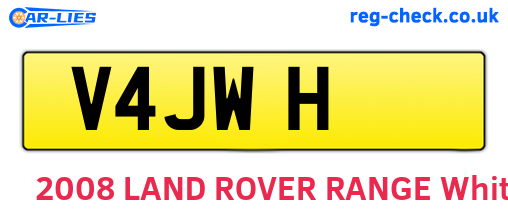 V4JWH are the vehicle registration plates.