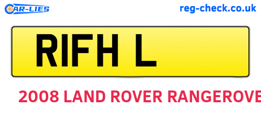R1FHL are the vehicle registration plates.