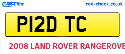P12DTC are the vehicle registration plates.