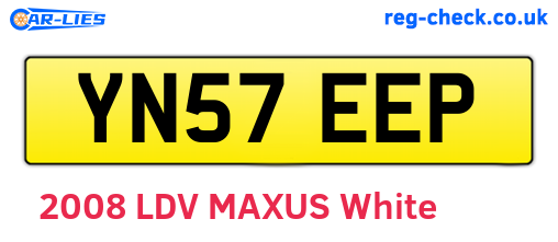 YN57EEP are the vehicle registration plates.