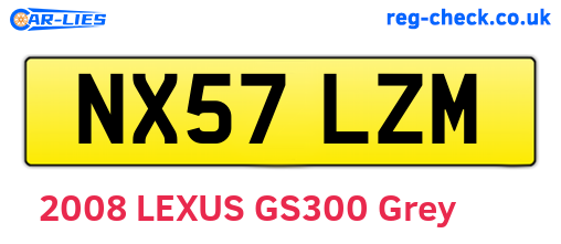 NX57LZM are the vehicle registration plates.