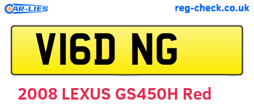V16DNG are the vehicle registration plates.