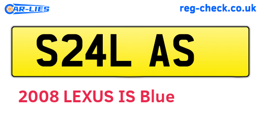 S24LAS are the vehicle registration plates.