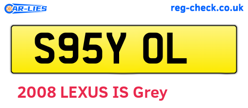 S95YOL are the vehicle registration plates.