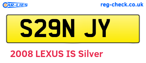 S29NJY are the vehicle registration plates.