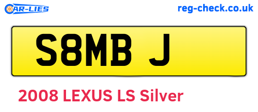 S8MBJ are the vehicle registration plates.