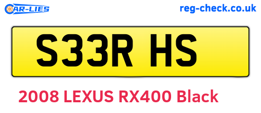 S33RHS are the vehicle registration plates.