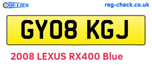 GY08KGJ are the vehicle registration plates.