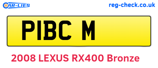 P1BCM are the vehicle registration plates.