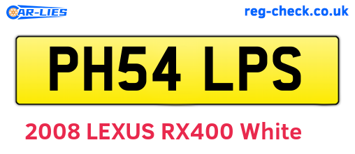 PH54LPS are the vehicle registration plates.