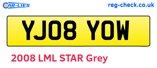 YJ08YOW are the vehicle registration plates.