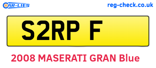 S2RPF are the vehicle registration plates.