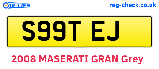 S99TEJ are the vehicle registration plates.