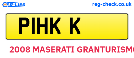 P1HKK are the vehicle registration plates.