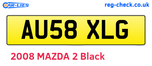 AU58XLG are the vehicle registration plates.
