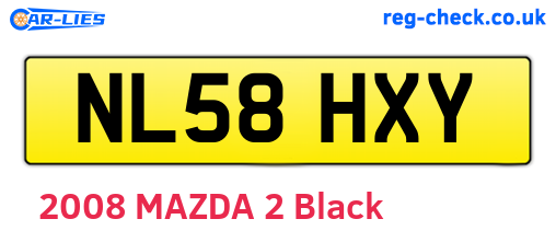NL58HXY are the vehicle registration plates.