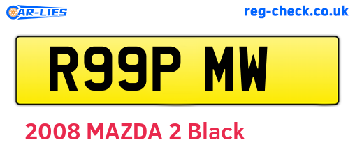 R99PMW are the vehicle registration plates.