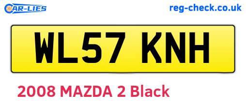 WL57KNH are the vehicle registration plates.