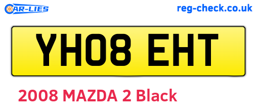 YH08EHT are the vehicle registration plates.