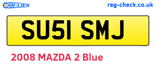 SU51SMJ are the vehicle registration plates.