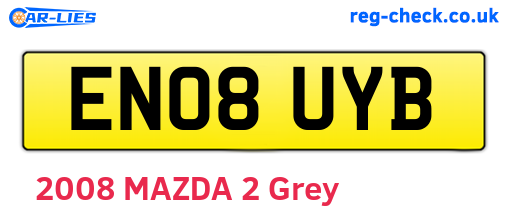 EN08UYB are the vehicle registration plates.