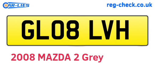 GL08LVH are the vehicle registration plates.