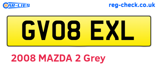 GV08EXL are the vehicle registration plates.